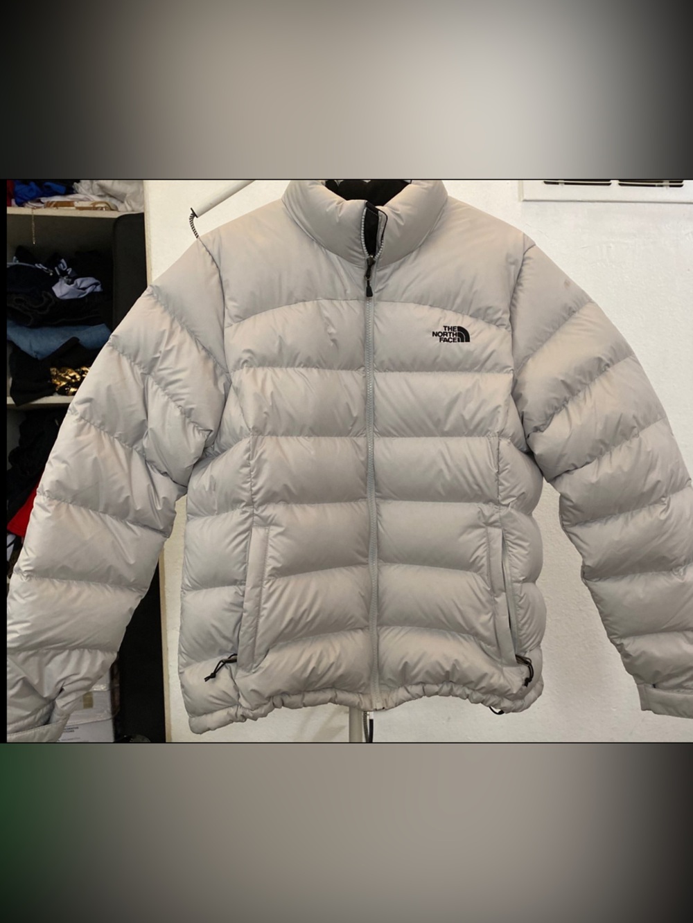 The North Face Women's Light Grey Puff Down Jacket